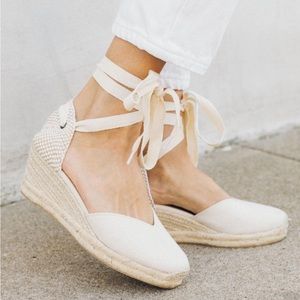 Soludos Classic Lyon Wedge - Ivory